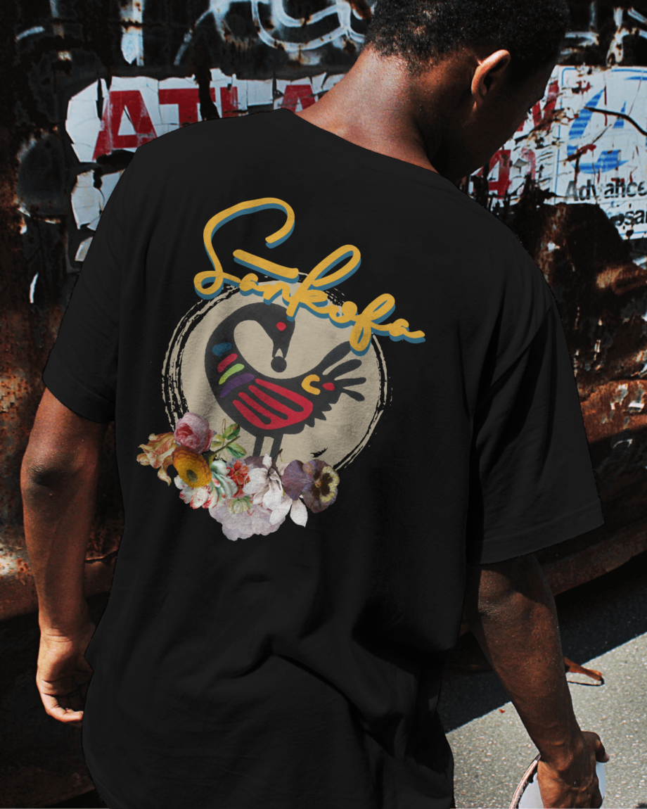 Native Sankofa floral Tee